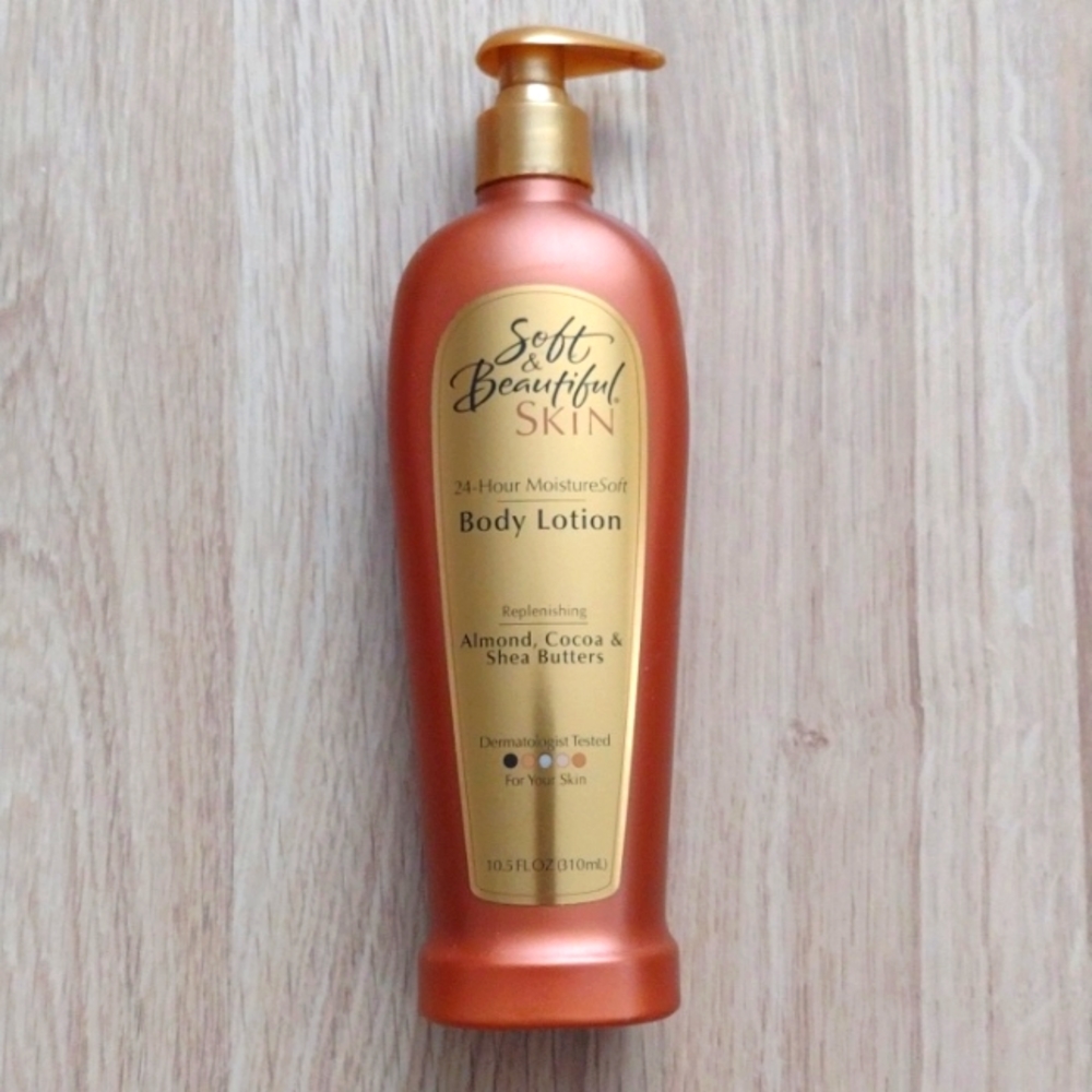 Body Lotion Soft Beautiful Skin Almond, Cocoa & Shea Butters 10.5 discontinued